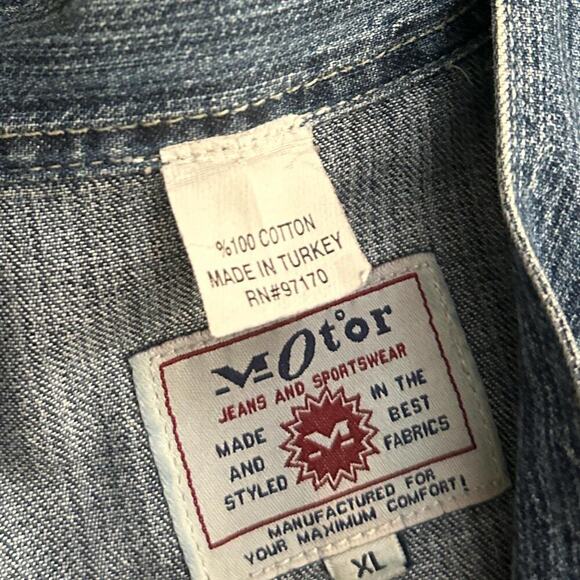 Vintage Motor Jeans Denim Shirt - Picture 4 of 5